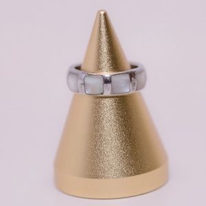 Mother of Pearl and Sterling Silver Ring